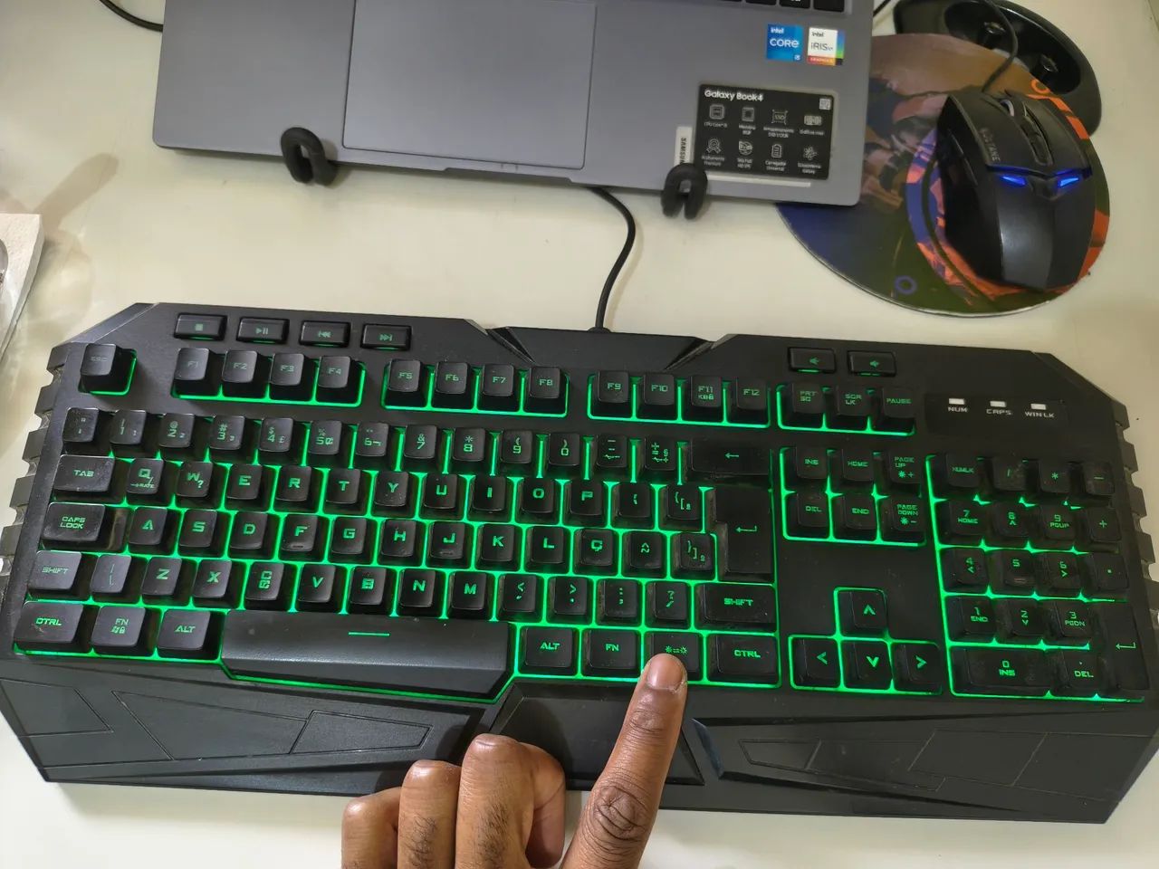 Teclado e Mouse Gamer Iluminado + Brinde - Foto 4