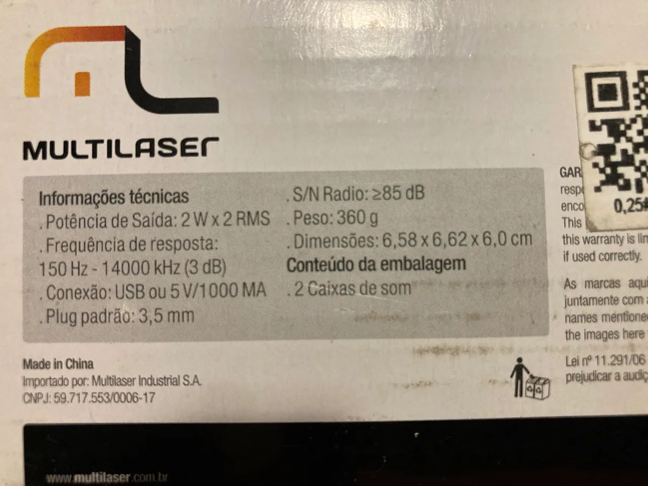 Caixas de Som Multilaser Power Cube - Compactas e Potentes (4W RMS) - Foto 2