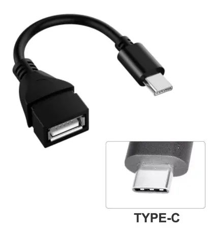 Adaptador Otg Tipo C Macho Usb Femea Usb - Conecte teclado mouse ao seu Celular, Tablet... - Foto 3