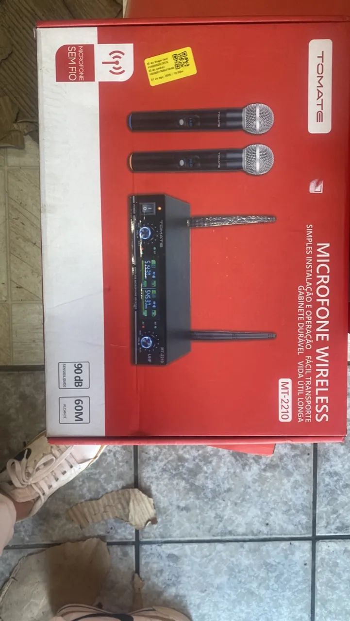 Microfone wireless MTS 2210 - Tomate 