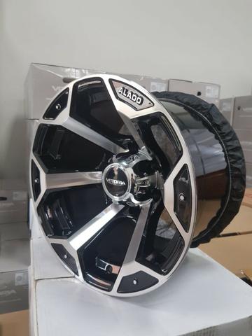 Rodas aro 15 15x10 Alado Offset ET -44 Troller S10 Toyota Hilux Triton Pajero Mitsubishi