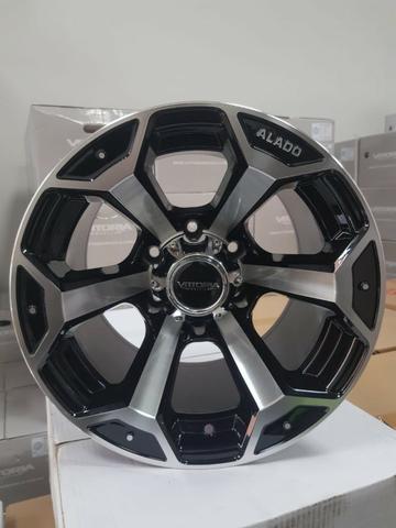 Rodas aro 15 15x10 Alado Offset ET -44 Troller S10 Toyota Hilux Triton Pajero Mitsubishi - Foto 2