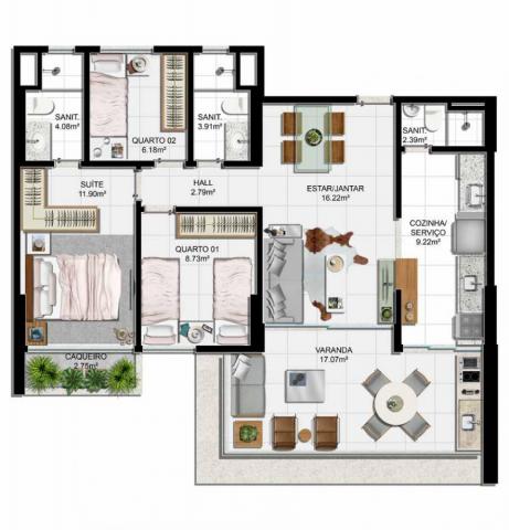 Apartamento à venda com 2 dormitórios em Jaguaribe, Salvador cod:1125 - Foto 17