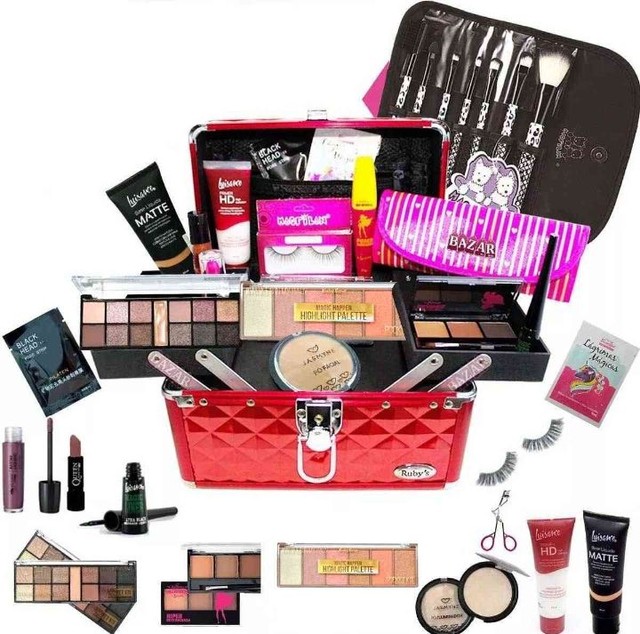 Maleta + Kit Maquiagem Completa Luisance Rubys + Brinde Bz15