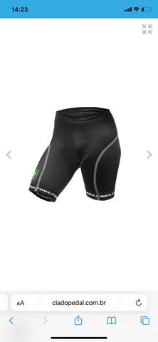 Bermuda para ciclista infantil acochoada