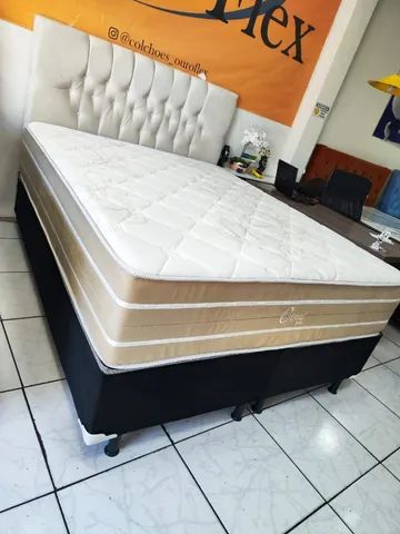 Colchão Queen de molas ensacadas + Base box! Pronta entrega! - Foto 3