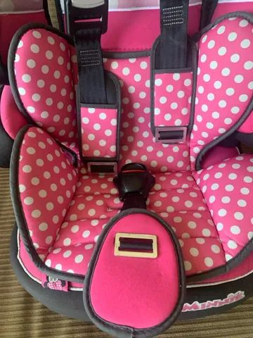 Cadeirinha para Auto Disney Beline Luxe Minnie Rosa Suporta de 9 a 36Kg Rosa - Foto 2