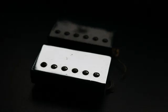 Captador Guitarra Estilo Les Paul Black / Cromado 2 fios