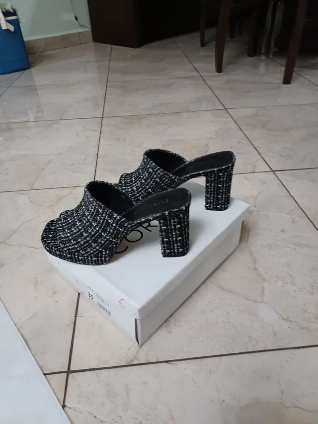 MULLE CORELLO EM TWEED PRETO 35 - Foto 2