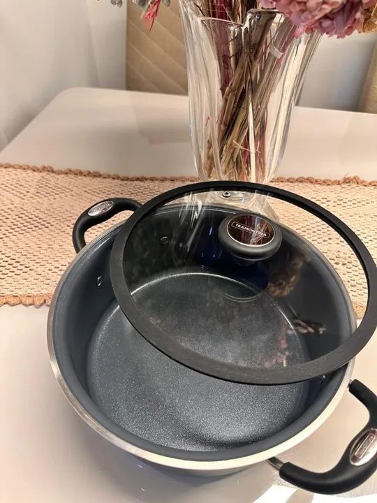 Caçarola Rasa Solar Ceramic 24 cm Aço Inox Tramontina 4,7 L - Foto 3