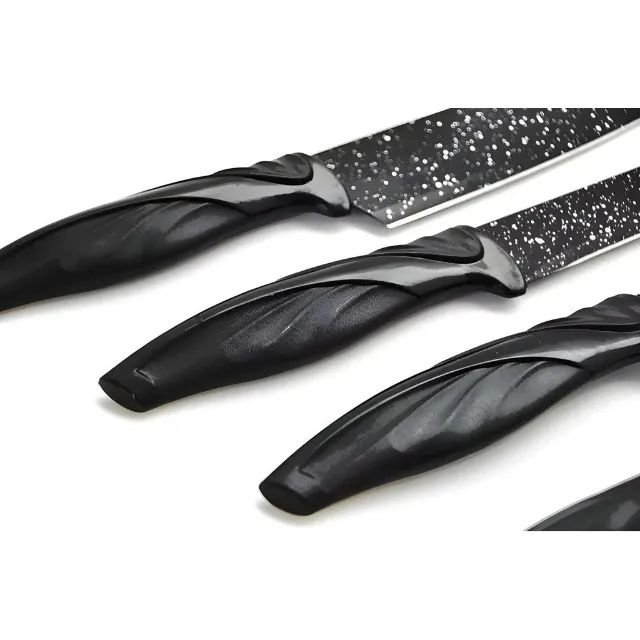 Jogo De Facas Inox 6 Peças Cozinha Churrasco B-Max BM-F989 - Foto 6