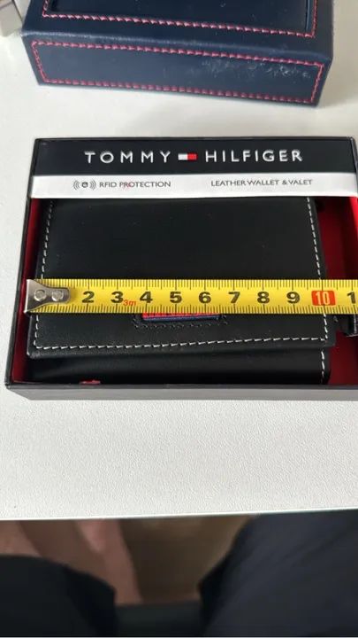 Carteira Tommy Hilfiger Couro Preto Nova - Foto 6