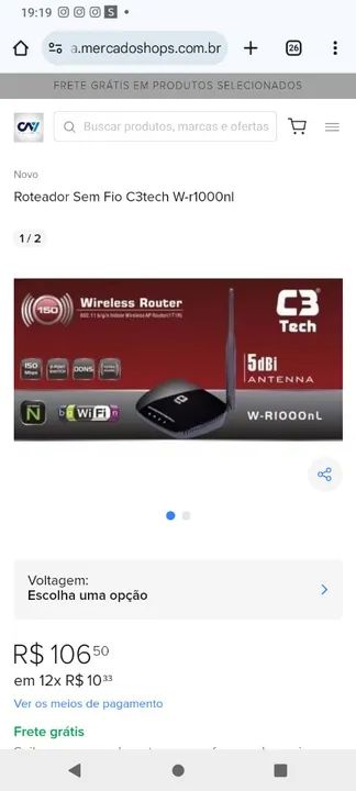 Roteador Wireless C3 Tech W-RIOOOnL - Foto 5