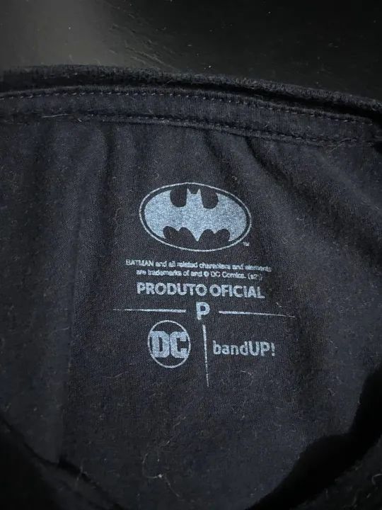  Camisa Batman Band UP Masculina Tamanho P - Foto 3