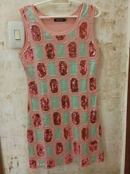 Vestido com paetês 