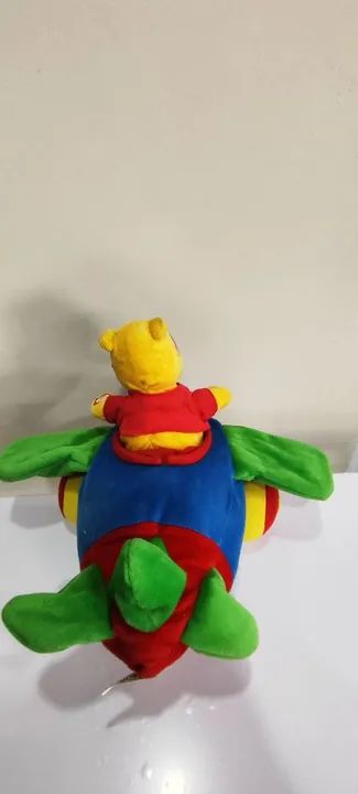 Boneco Ursinho Pooh no Avião Disney Colecionador C/ Defeito - Foto 3