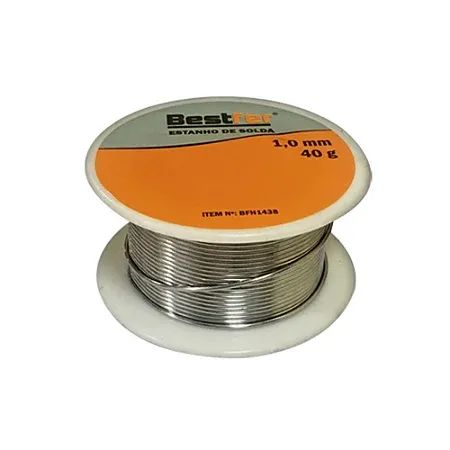 Estanho em Fio Carretel 1mm 40g para Solda