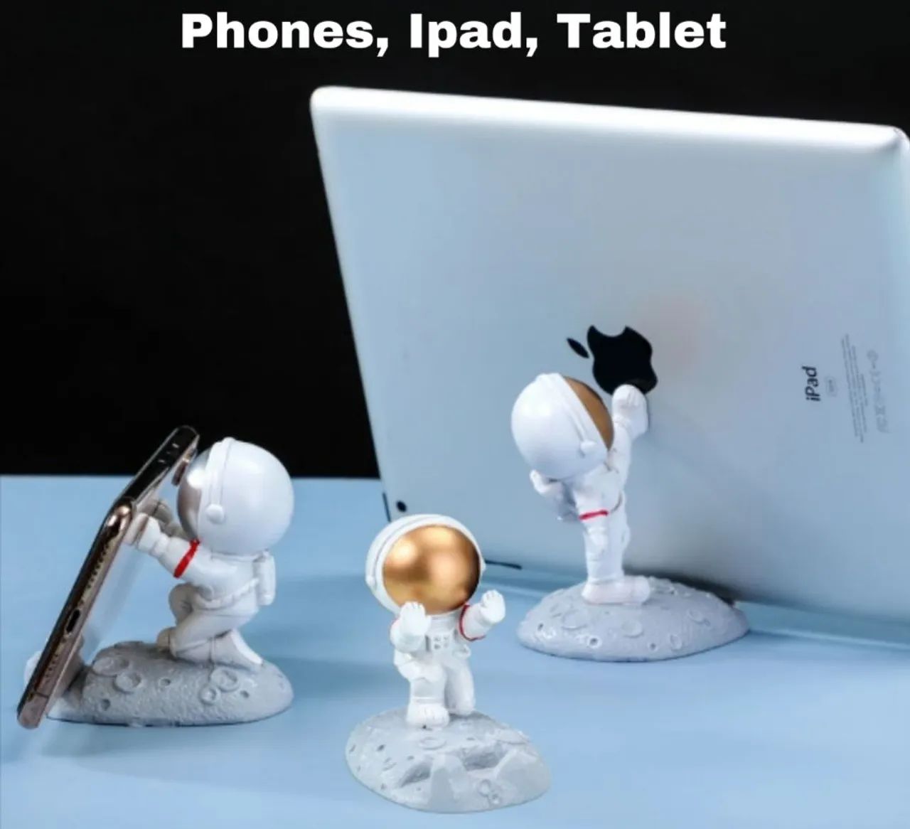 Suporte de Smartphone Universal Astronautas Decoração De Mesa - Foto 2