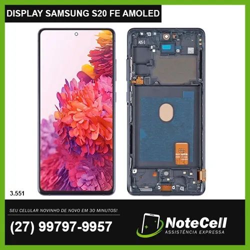 Tela /Display Para Samsung S20 Fe Amoled - Instalação em 30 min!