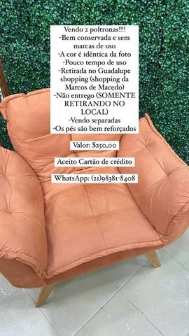 Poltronas decorativas casa ou para salão 