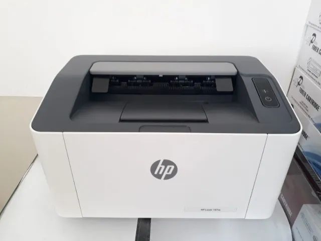 Impressora HP Laser 107w monocromática wifi e usb 