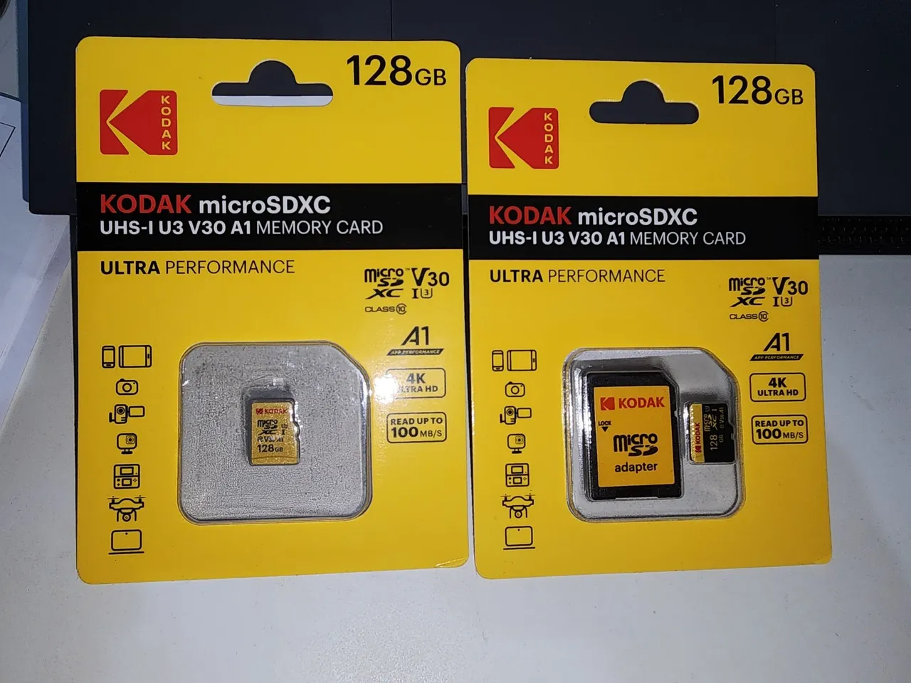 Memória MicroSD 128GB Kodak Original. Classe 10.