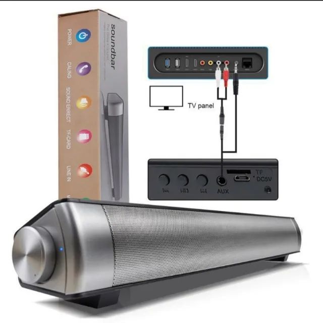 Elegiant USB multimídia Speaker Soundbar - Foto 6