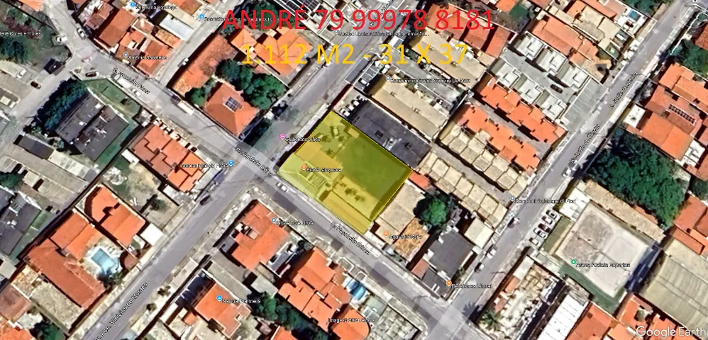 Terreno na Atalaia, 1.100 m2, esquina, 31 x 37, 600 mts da orla