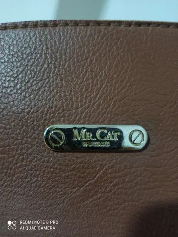 Bolsa de Ombro Mr. Cat Original Marrom Original - Foto 4