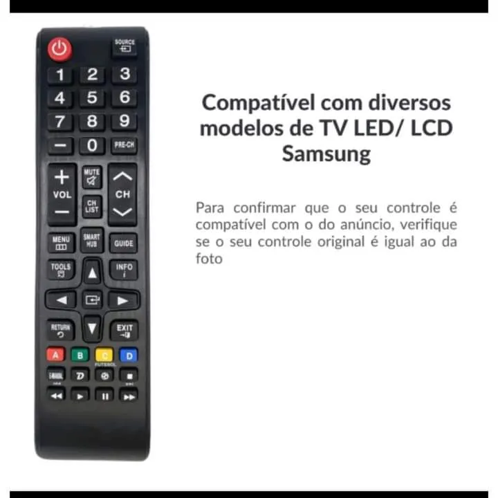 CONTROLE SAMSUNG SMART TV UNIVERSAL