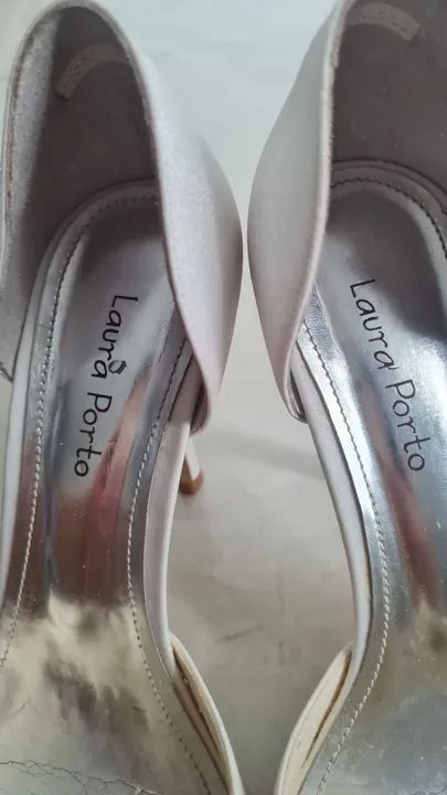 Scarpin Branco Laura Porto - Foto 3