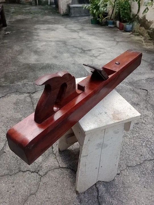 Plaina de madeira antiga  - Foto 4