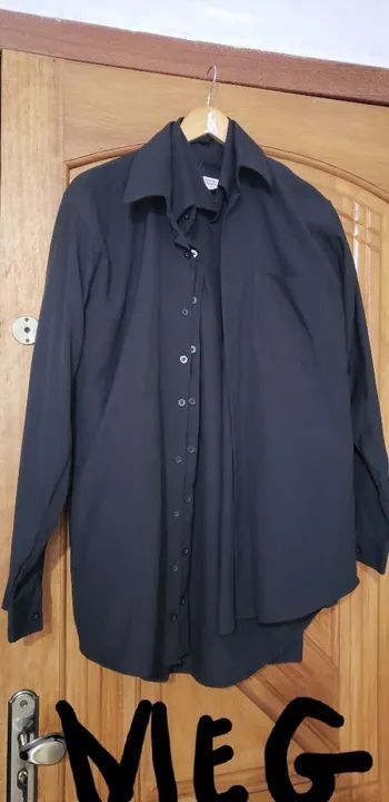 Blusa preta social 