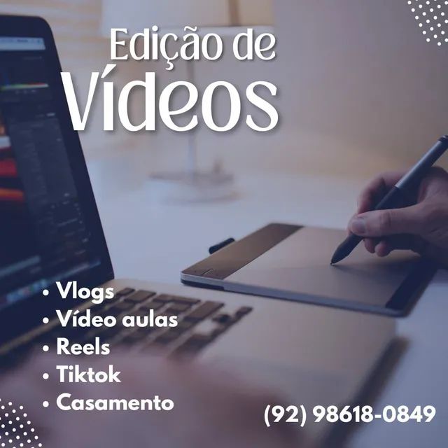Edição de vídeo| YouTube, Instagram, Facebook, Tiktok, Marketing Digital, Cursos EAD