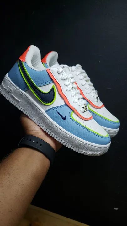 Tênis NIKE AIR FORCE SHADOW Azul/Branco Feminino Nº 35 - A Pronta Entrega / LEIA DESCRIÇÃO