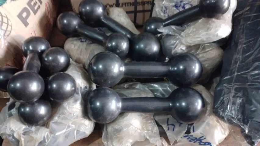 pesos anilhas barras halteres - Foto 2