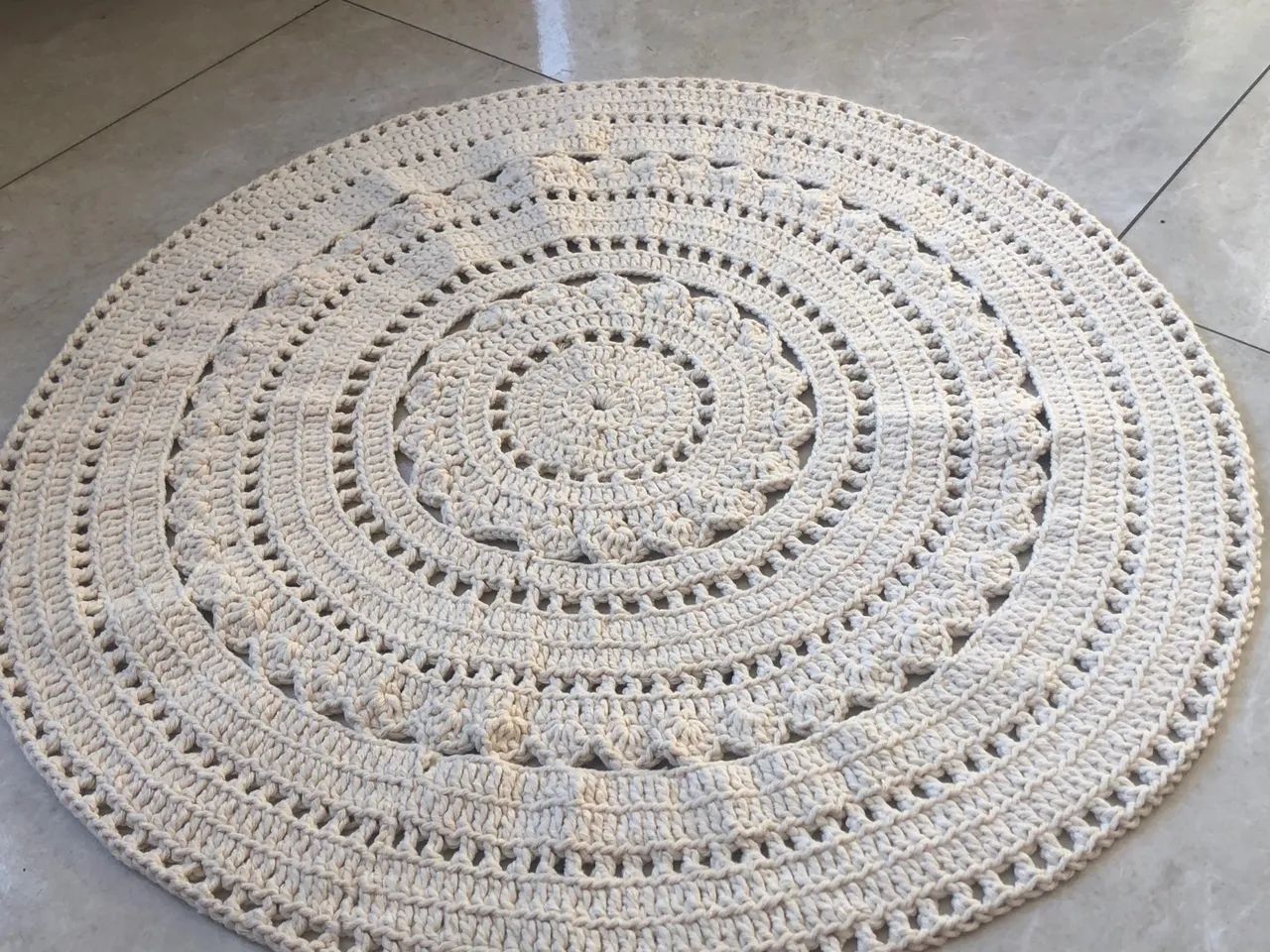 Tapetes e passadeiras em crochê 