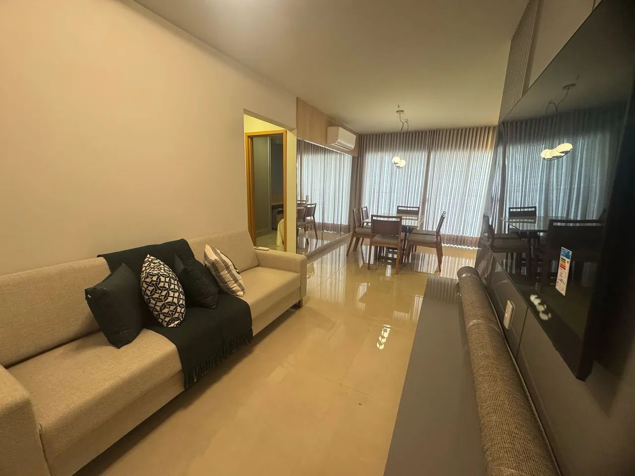 Alugo Apartamento Mobiliado Cheirando Novo 64m2 1 Vaga setor Bueno - Goiânia - GO - Foto 5