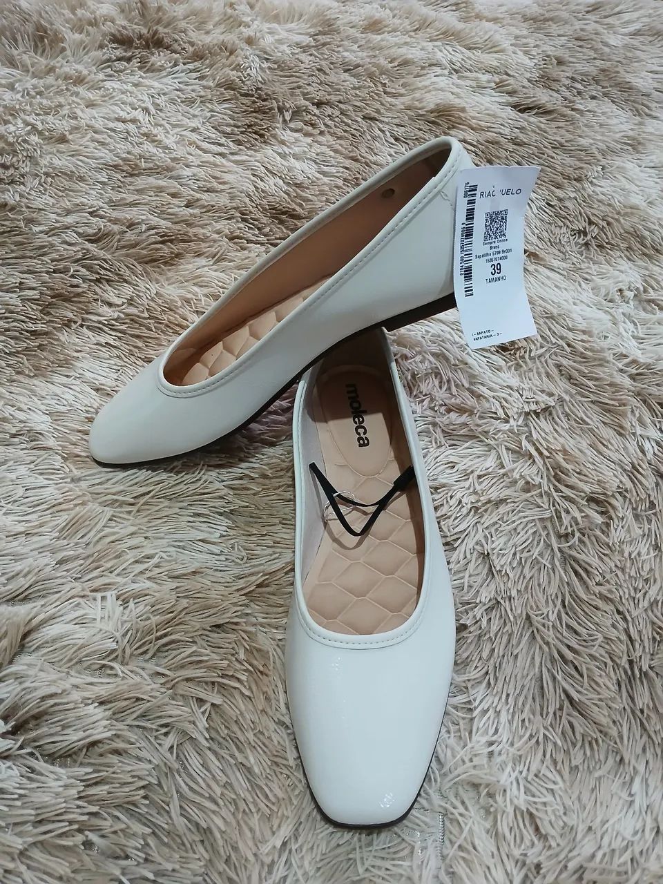 Sapatilha Moleca Branca número 39 - Foto 2