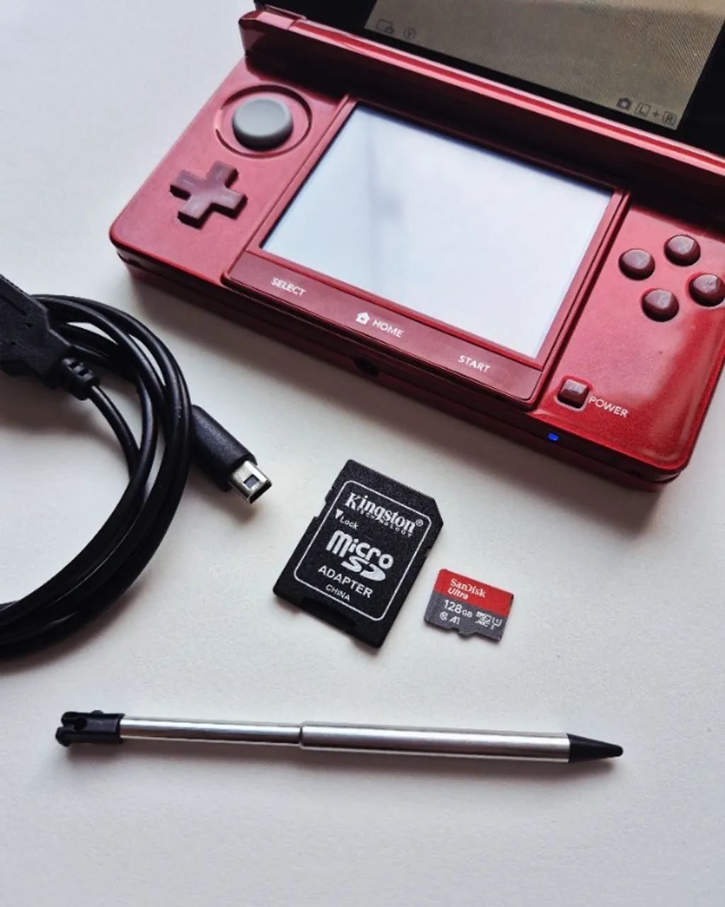 Nintendo 3DS Vermelho Desbloqueado 128Gb Seminovo - Foto 4