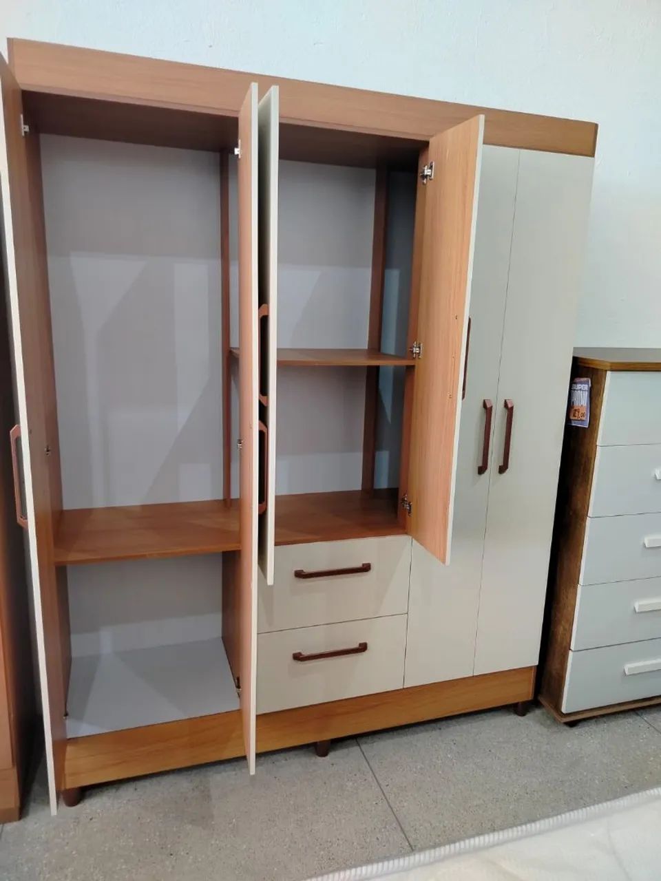 Guarda-Roupas 6 Portas Branco 100% MDF- O Queridinho  - Foto 2