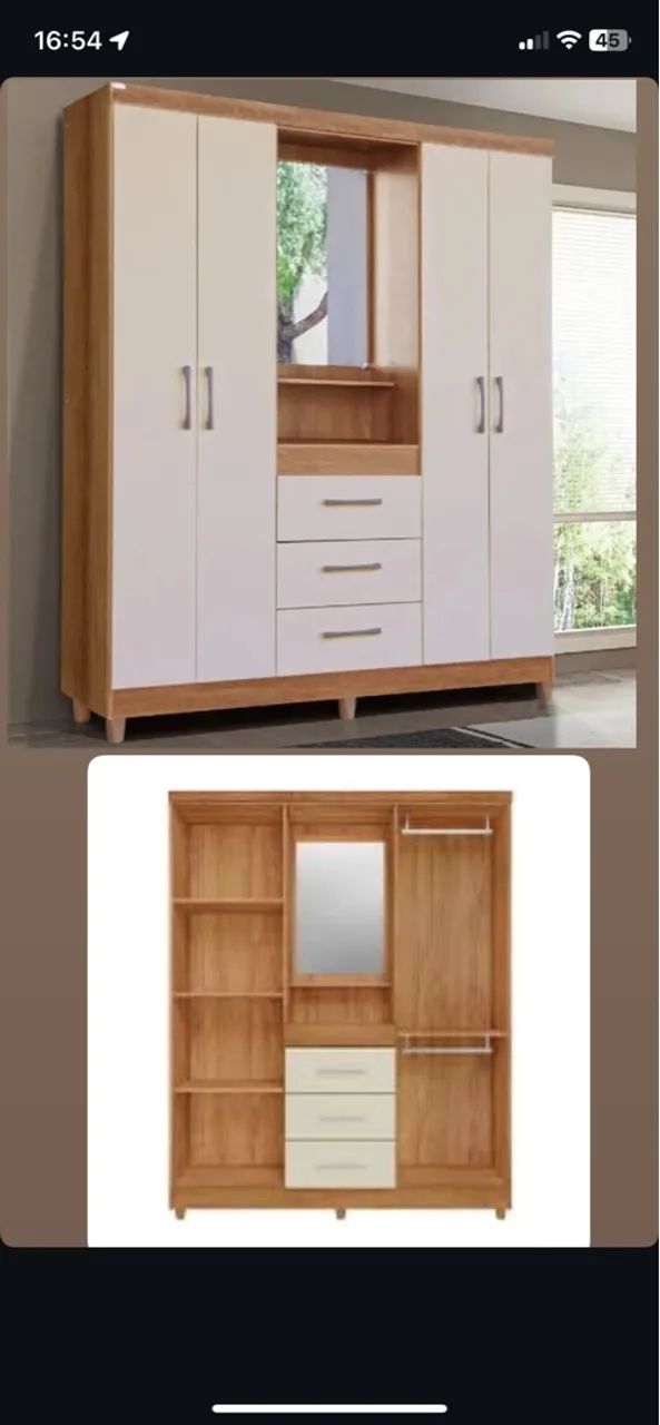 Guarda-Roupa Capelinha Lyon com Espelho