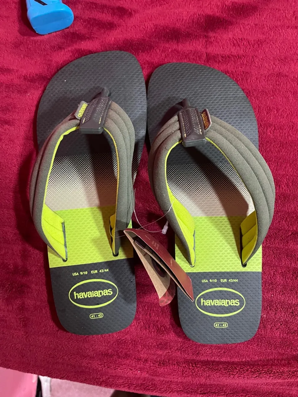 Havaianas Verde com Detalhes em Cinza - Tamanho 41/42