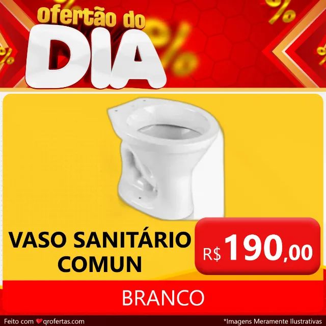 VASO SANITÁRIO BRANCO NOVO - INMETRO  - Foto 2