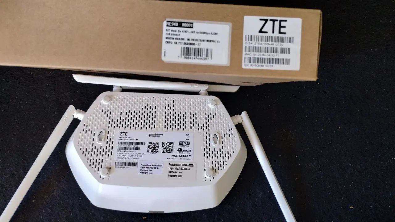 Roteador modem ZTE Multilaser 4 antenas  - Foto 5