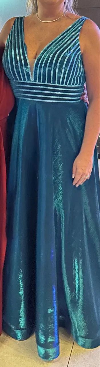 Vestido longo turquesa  - Foto 3