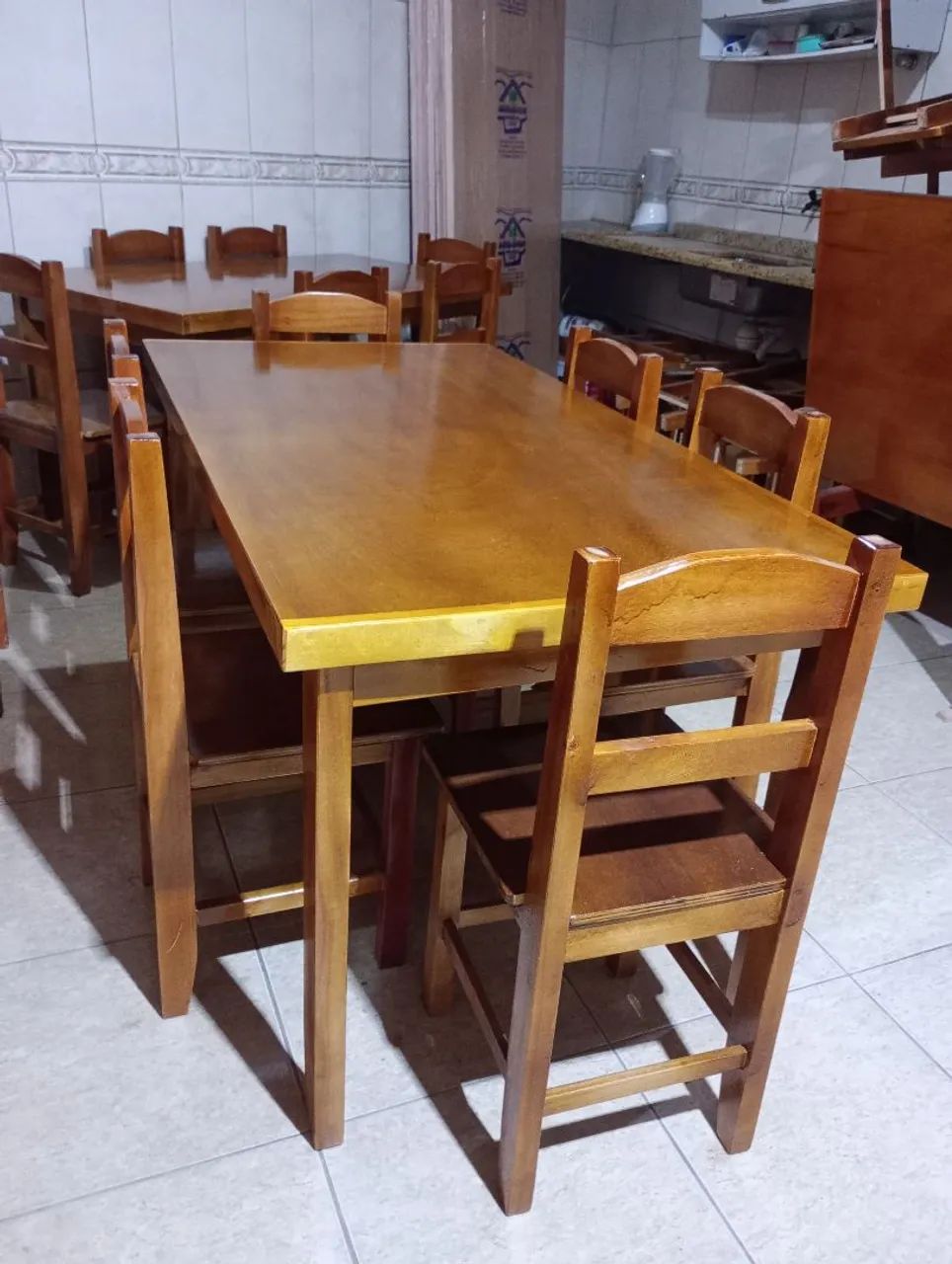 Mesa de jantar 1,50x80 com 6 cadeiras  - Foto 2
