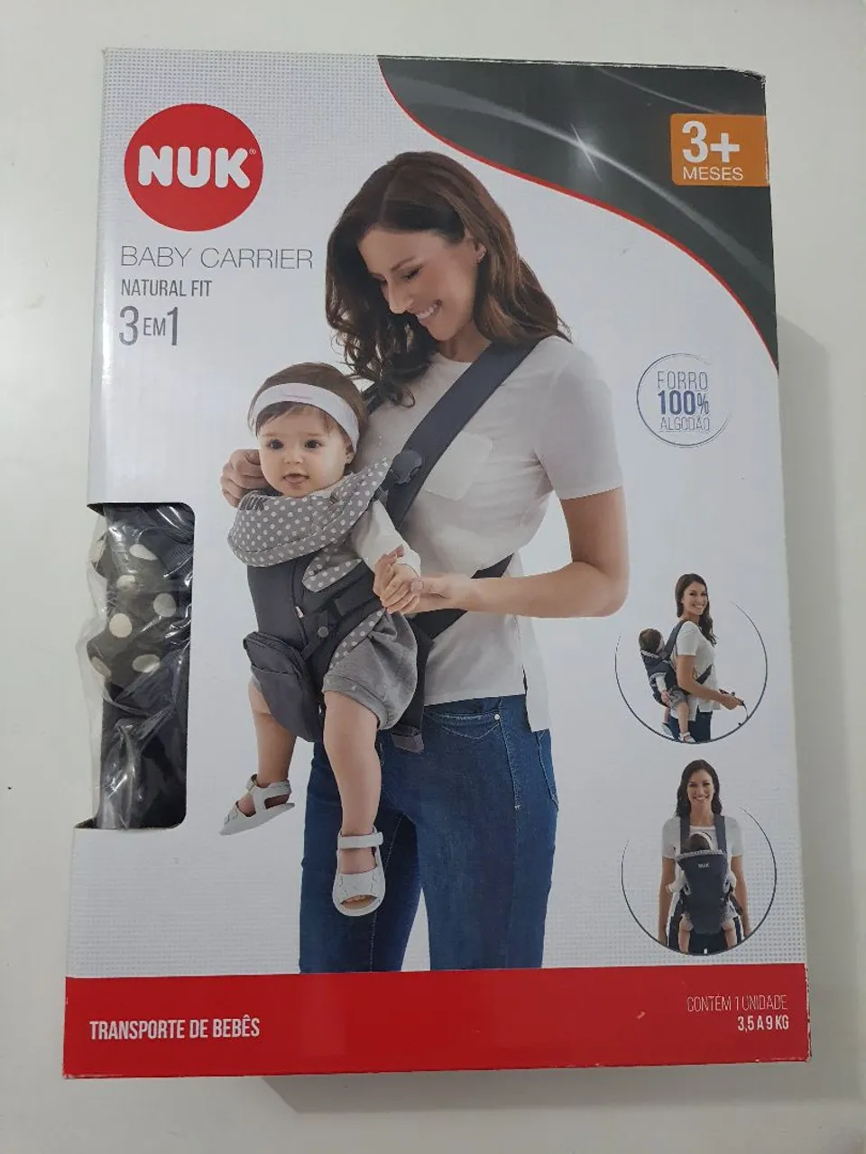Canguru NUK Baby Carrier Natural Fit 3 em 1