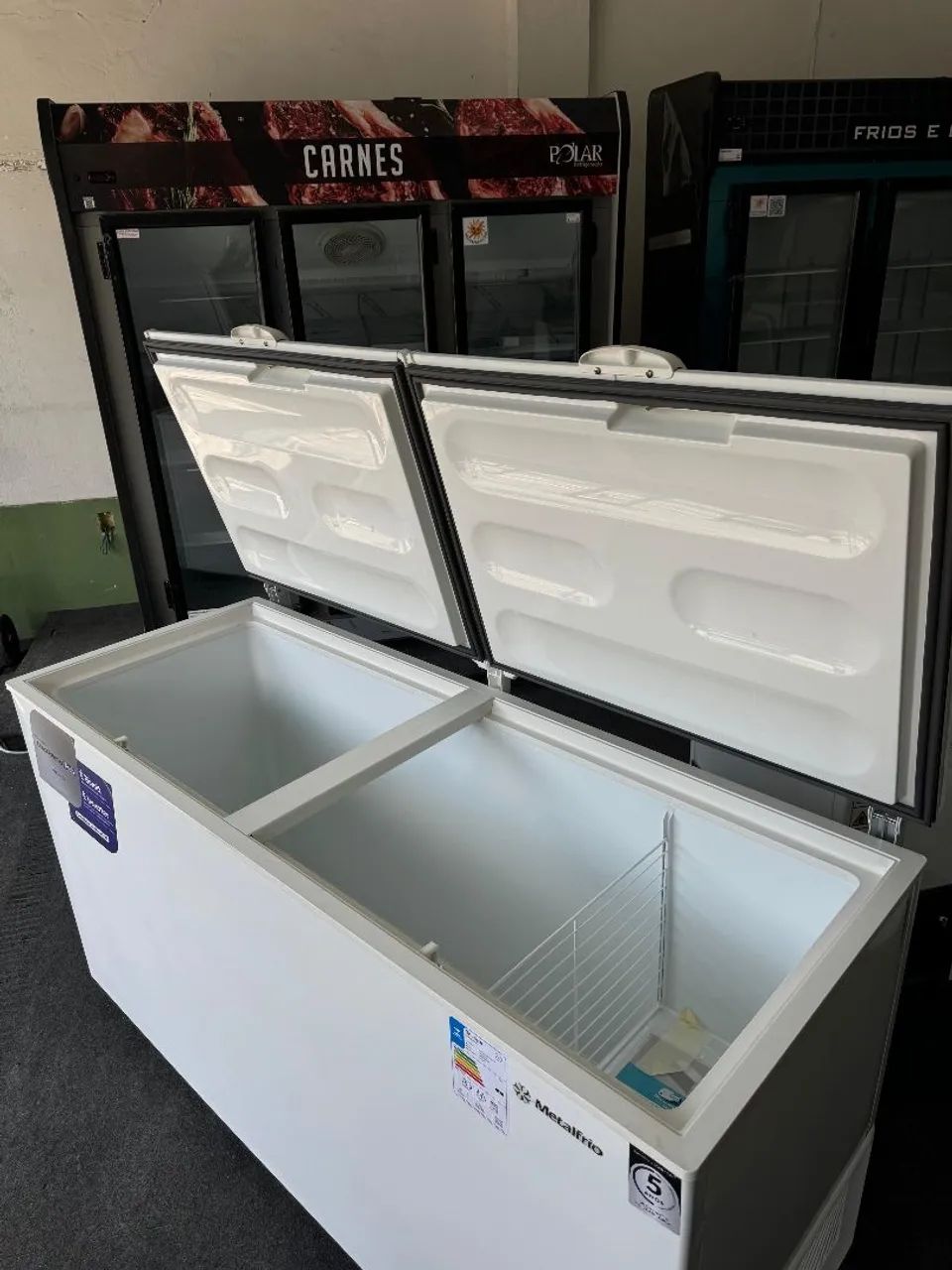 Freezer Horizontal 550 Litros Bivolt Metalfrio Novo - Foto 4