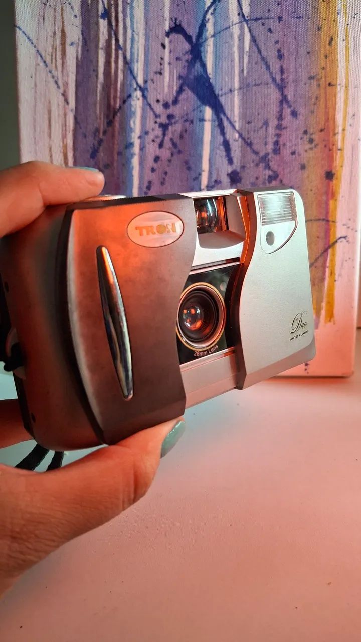 Camera analógica Tron Duo auto flash  - Foto 2